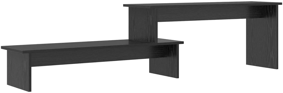 TV staliukas TV spintelių komplektas 180,5 x 30 x 43 cm Juodas ąžuolas