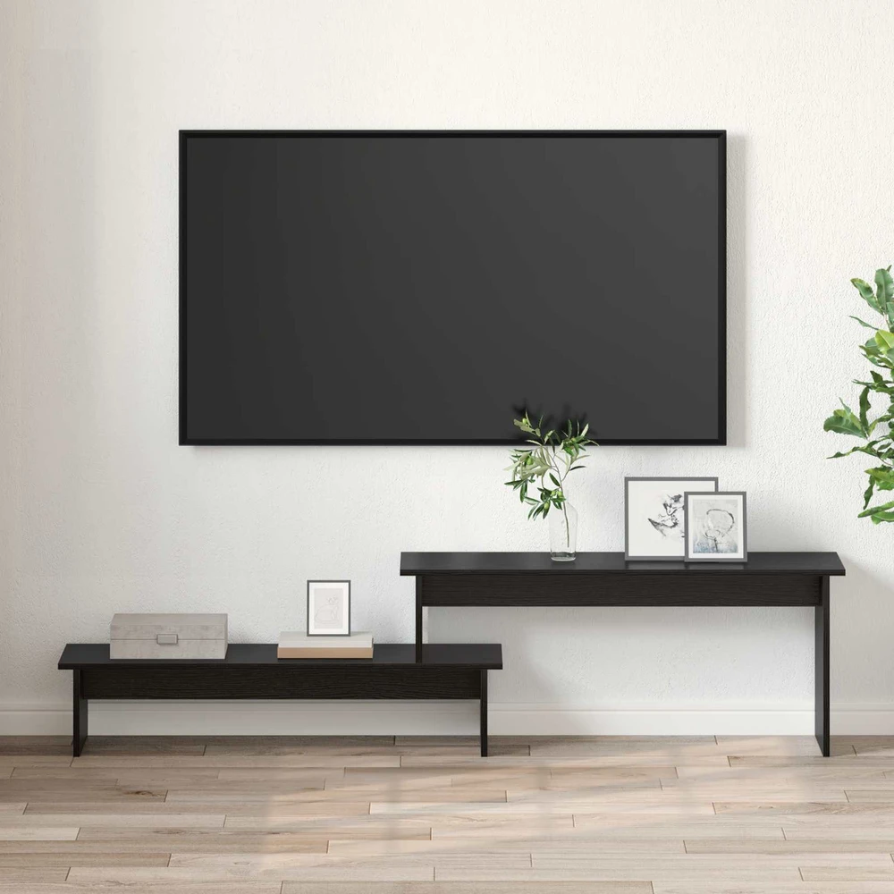 TV staliukas TV spintelių komplektas 180,5 x 30 x 43 cm Juodas ąžuolas