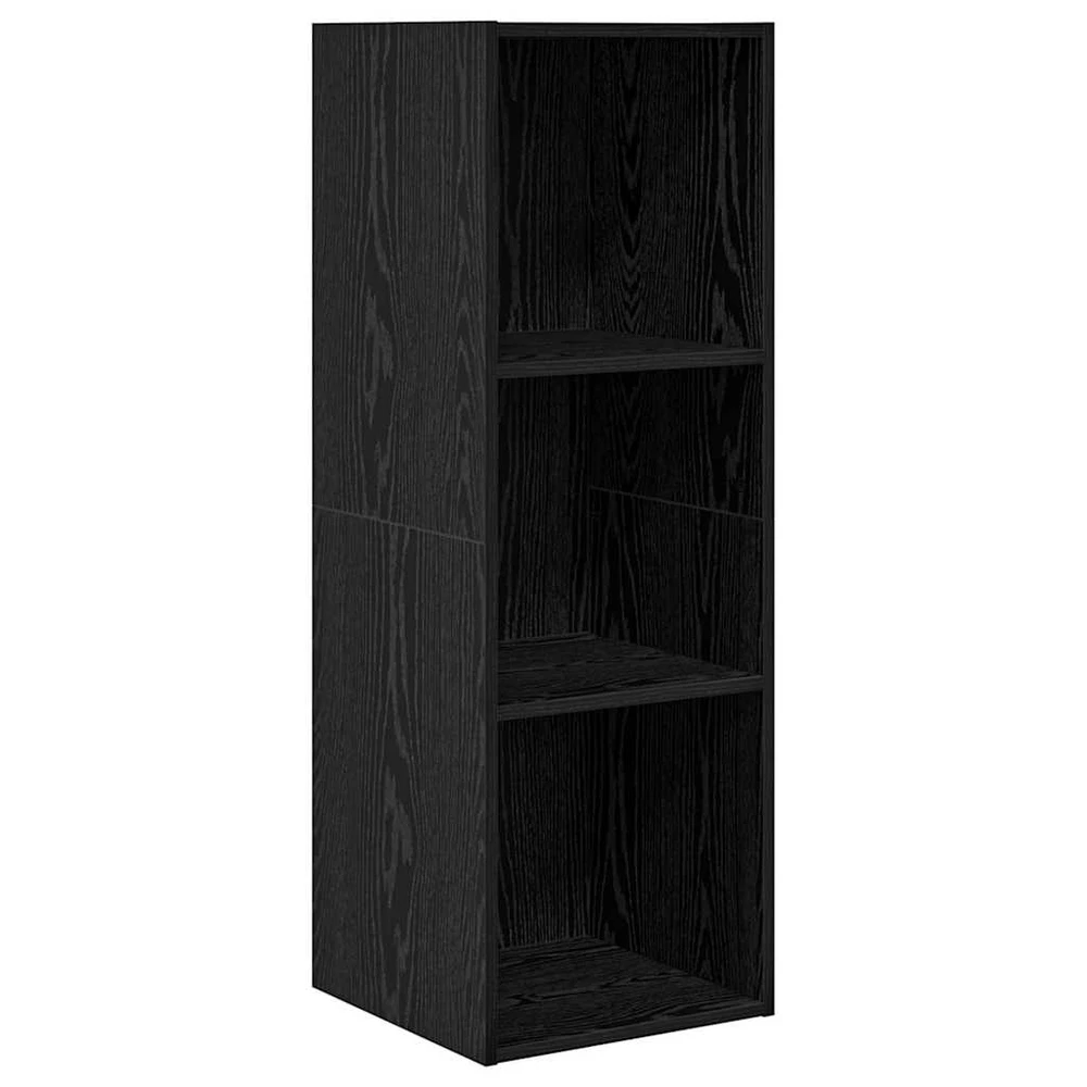 TV staliukas TV spintelių komplektas 37 x 37 x 107 cm Juodas ąžuolas