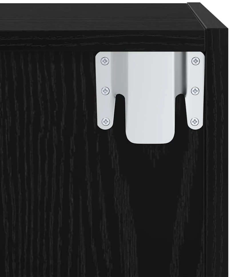 TV staliukas TV spintelių komplektas 37 x 37 x 72 cm Juodas ąžuolas