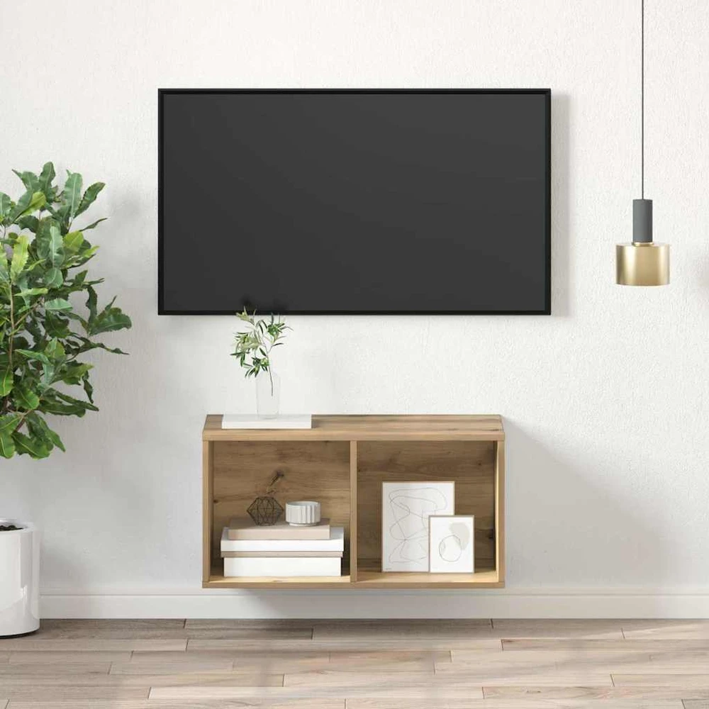 TV staliukas TV spintelių komplektas 37 x 37 x 72 cm Amatininkų ąžuolas