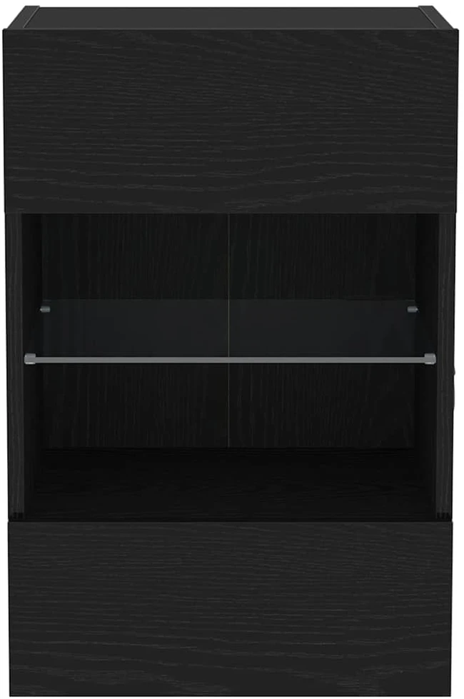 TV staliukas TV spintelių komplektas 40 x 30 x 60,5 cm Juoda
