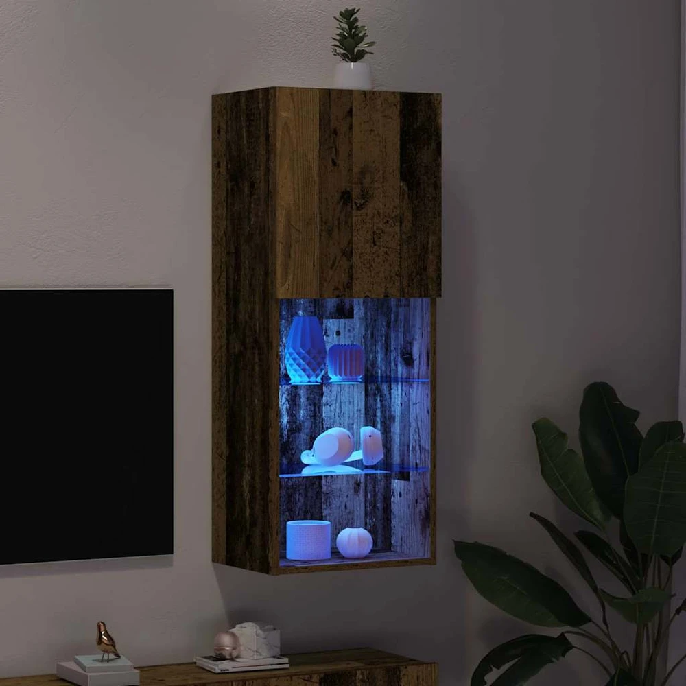 TV staliukas TV spintelių komplektas 40,5 x 30 x 102 cm Senas medis