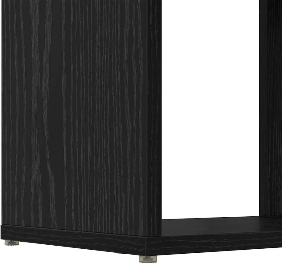 TV spintelių komplektas 60 x 24 x 125,5 cm Juoda