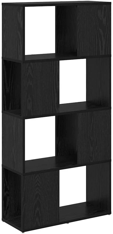 TV spintelių komplektas 60 x 24 x 125,5 cm Juoda