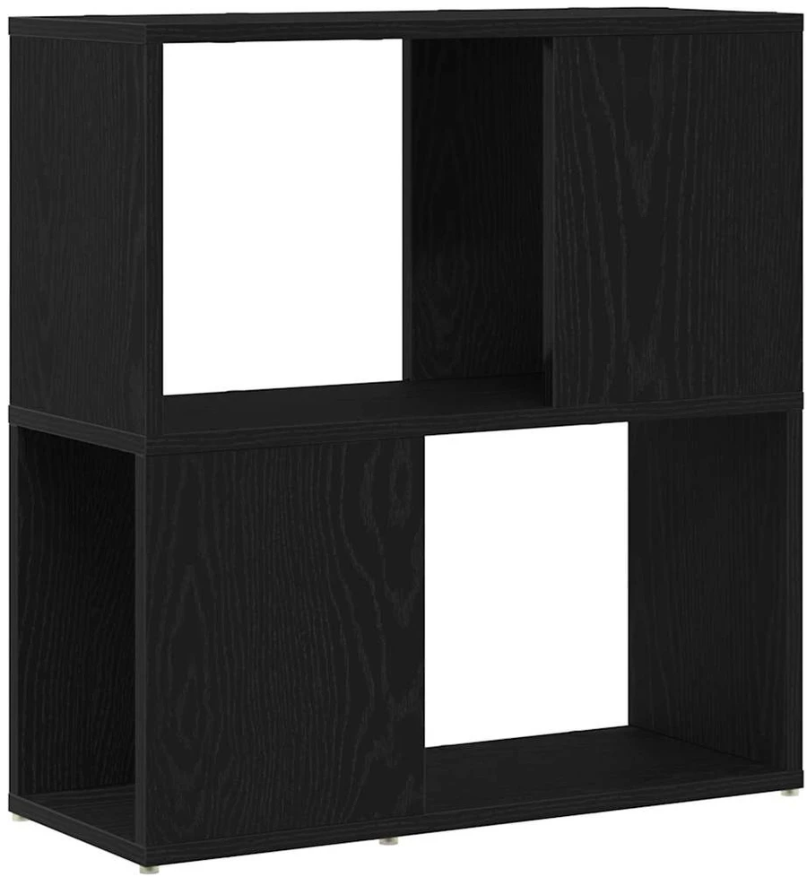 TV staliukas TV spintelių komplektas 60 x 24 x 63 cm Juoda Apdirbta mediena