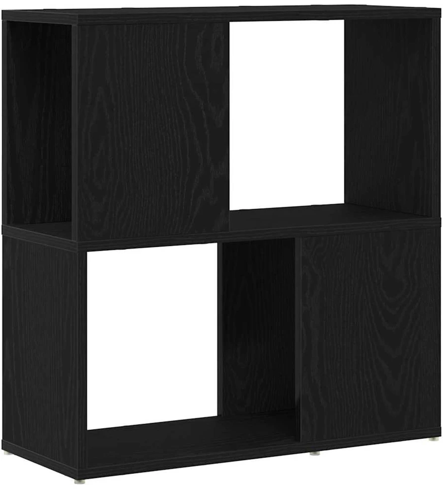 TV staliukas TV spintelių komplektas 60 x 24 x 63 cm Juoda Apdirbta mediena
