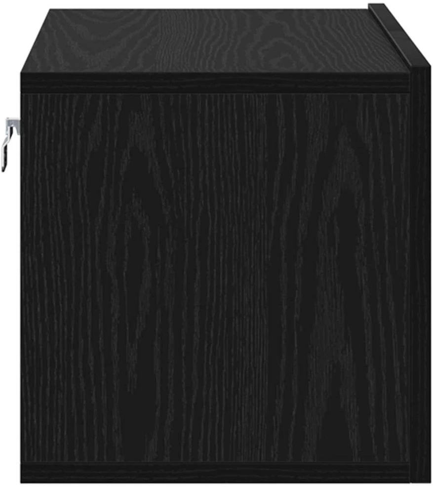 TV staliukas TV spintelių komplektas 60 x 30 x 30 cm Juoda Apdirbta mediena