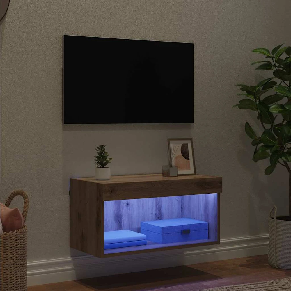 TV staliukas TV spintelių komplektas 60 x 30 x 30 cm Amatininkų ąžuolas