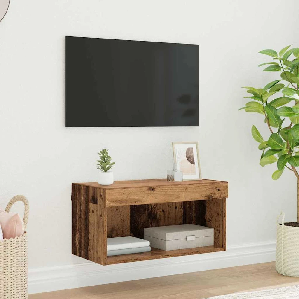 TV staliukas TV spintelių komplektas 60 x 30 x 30 cm Senovinis medis