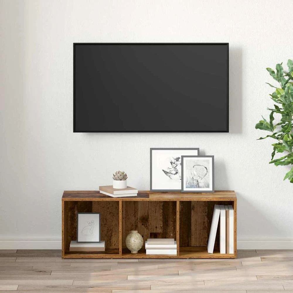 TV staliukas TV spintelių komplektas 72 x 35 x 37 cm Ruda Apdirbta mediena