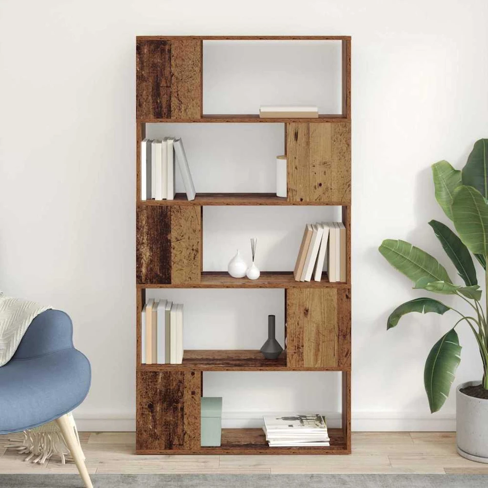 TV staliukas TV spintelių komplektas 80 x 24 x 156 cm Ruda Apdirbta mediena