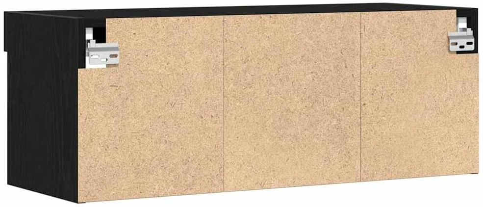 TV staliukas TV spintelių komplektas 80 x 30 x 30 cm Juodas ąžuolas