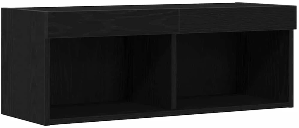 TV staliukas TV spintelių komplektas 80 x 30 x 30 cm Juodas ąžuolas