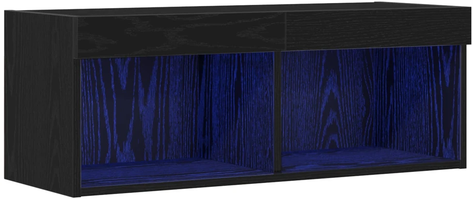 TV staliukas TV spintelių komplektas 80 x 30 x 30 cm Juodas ąžuolas