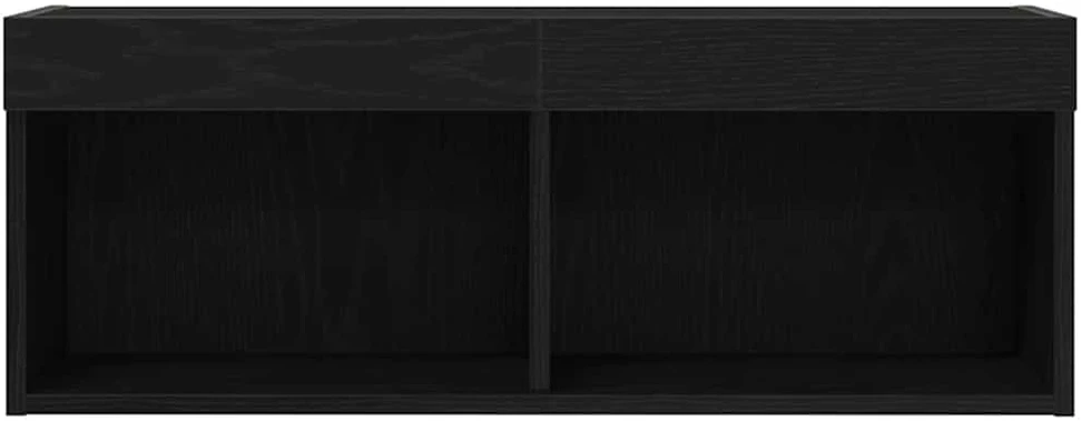 TV staliukas TV spintelių komplektas 80 x 30 x 30 cm Juodas ąžuolas