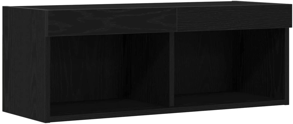 TV staliukas TV spintelių komplektas 80 x 30 x 30 cm Juodas ąžuolas