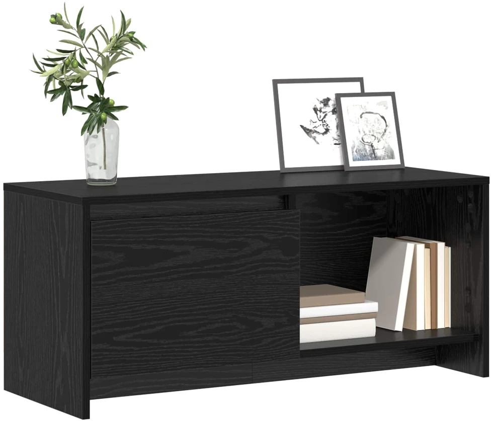 TV staliukas TV spintelių komplektas 90 x 35 x 40 cm Juodas ąžuolas