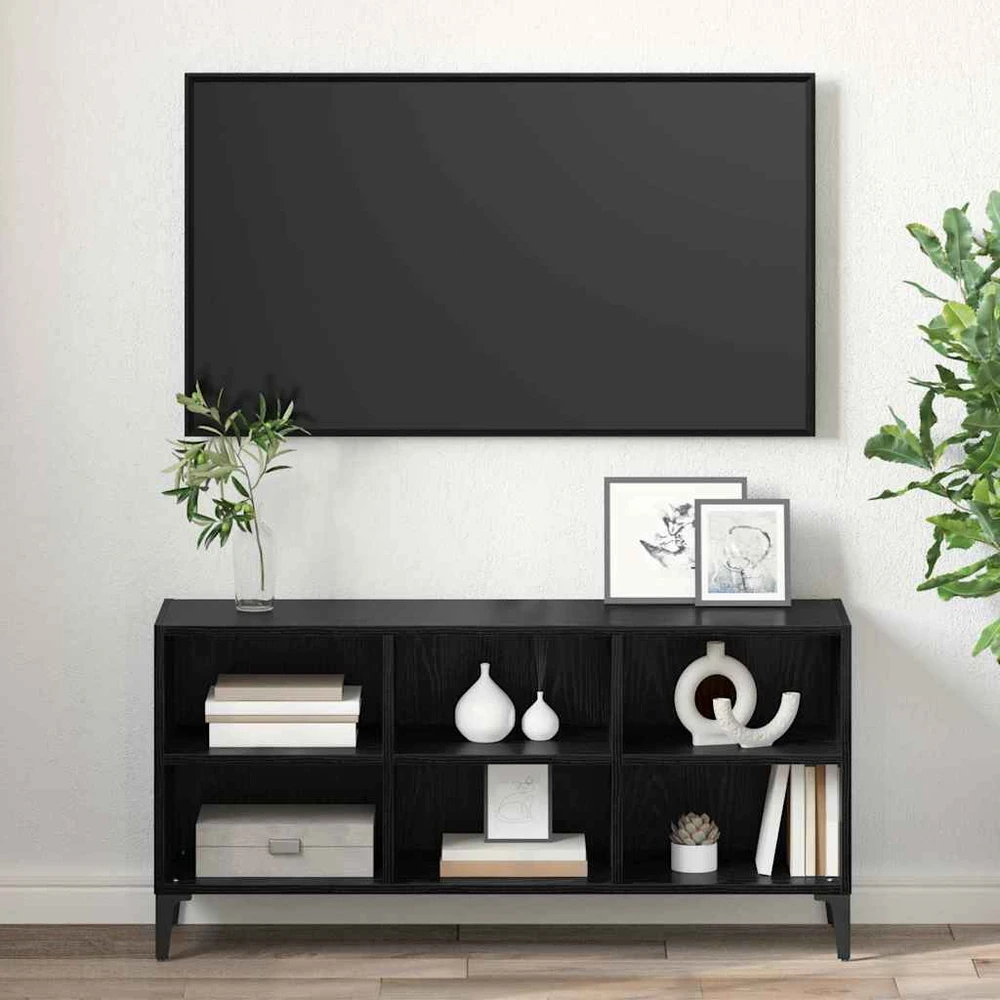 TV staliukas TV spintelių komplektas Juodas 103,5 x 30 x 50 cm