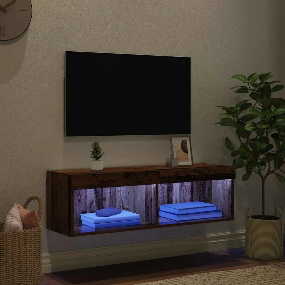 TV staliukas TV spintelių komplektas Senovinis medis Apdirbta mediena