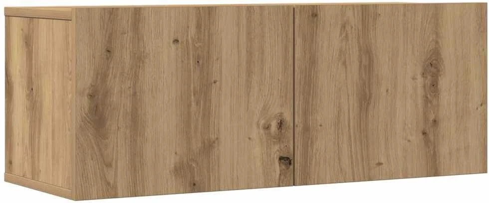TV staliukas 4 dalių sieninis televizoriaus spintelės komplektas Artisan Oak
