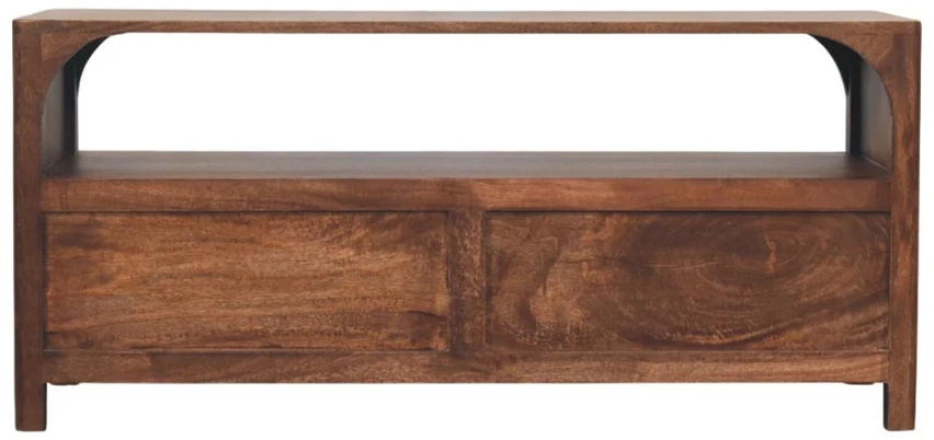 TV staliukas Artisan Furniture Arc-Line mango medienos TV spintelė