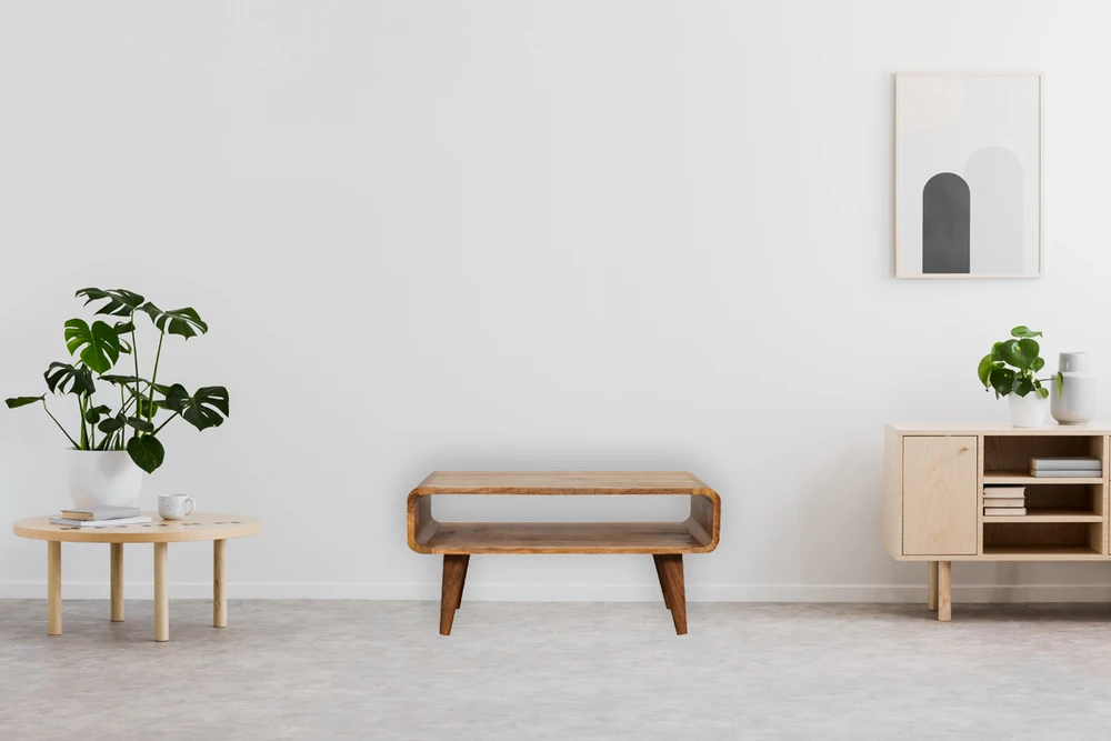 TV staliukas Artisan Furniture Ąžuolo atspalvio TV spintelė