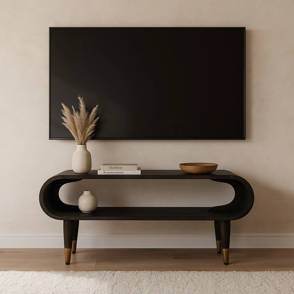 TV staliukas Artisan Furniture Lenkta TV spintelė