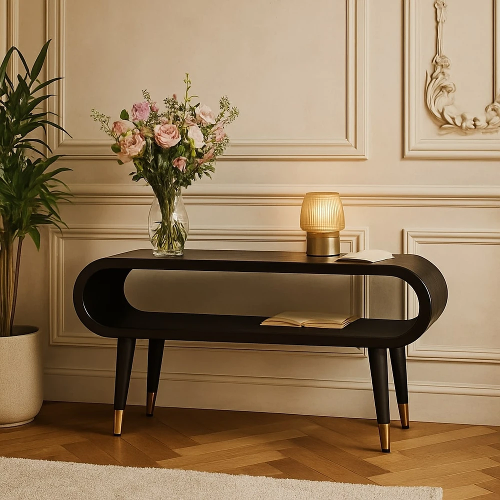 TV staliukas Artisan Furniture Lenkta TV spintelė