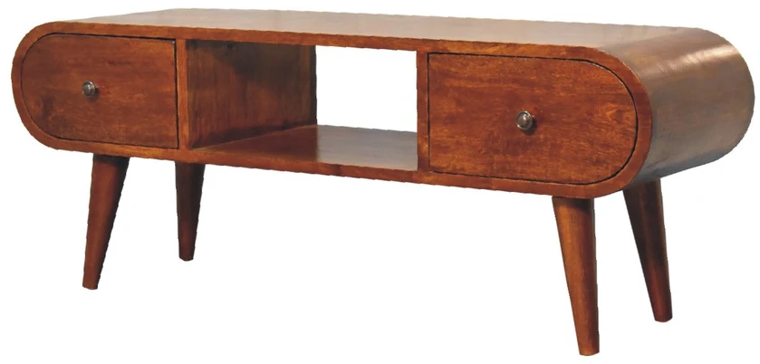 TV staliukas Artisan Furniture Riešutmedžio TV spintelė