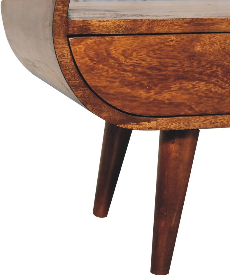TV staliukas Artisan Furniture Riešutmedžio atspalvio TV spintelė, 90 cm
