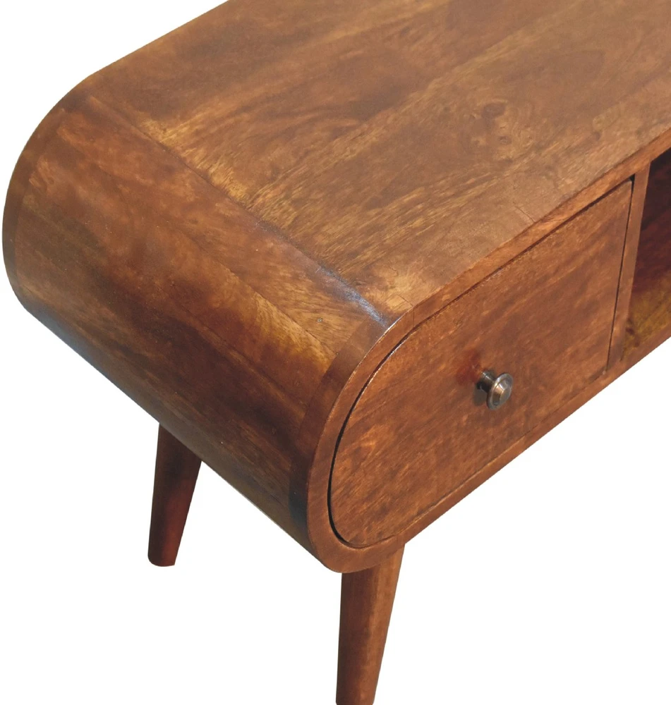 TV staliukas Artisan Furniture Riešutmedžio TV spintelė