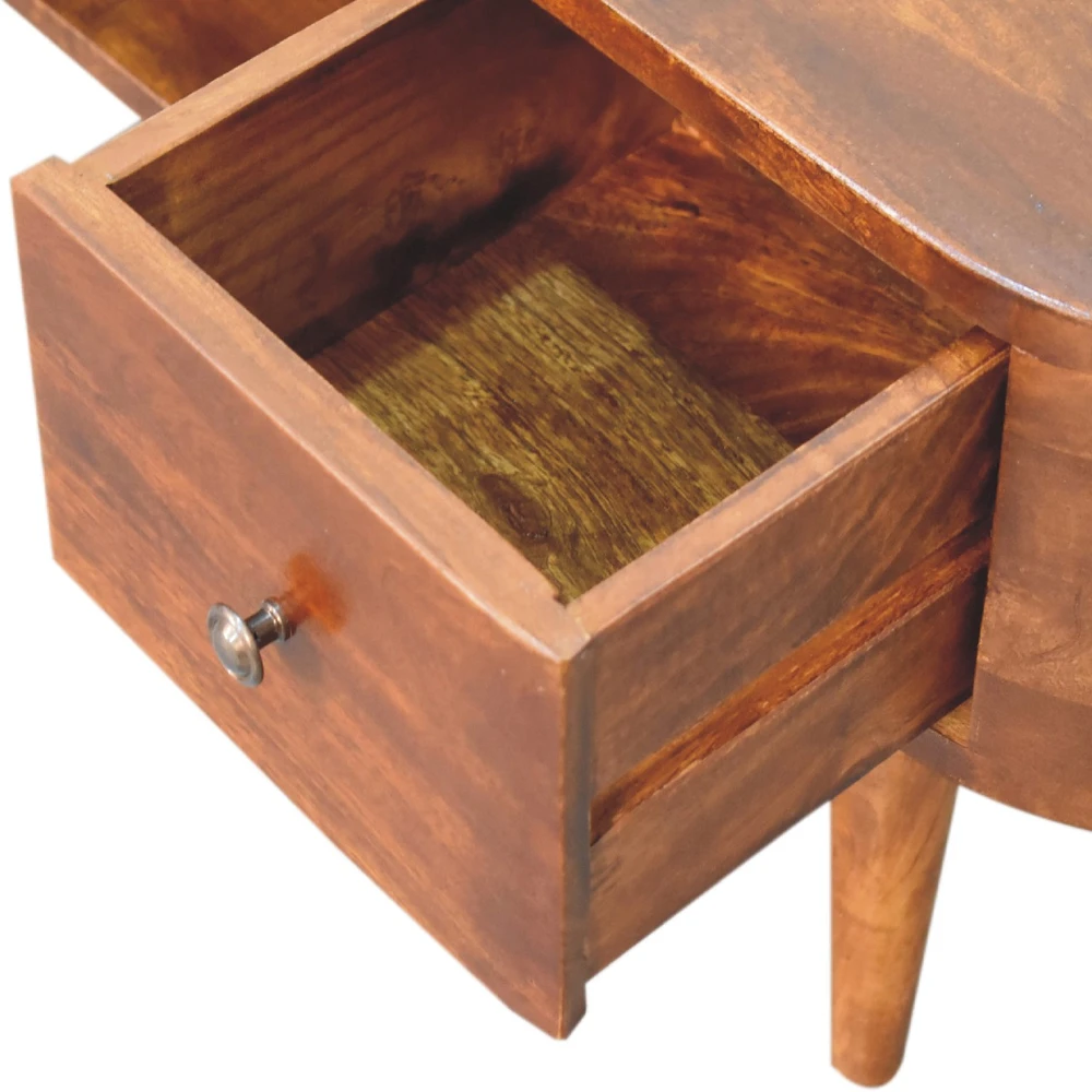 TV staliukas Artisan Furniture Riešutmedžio atspalvio TV spintelė, 100 cm