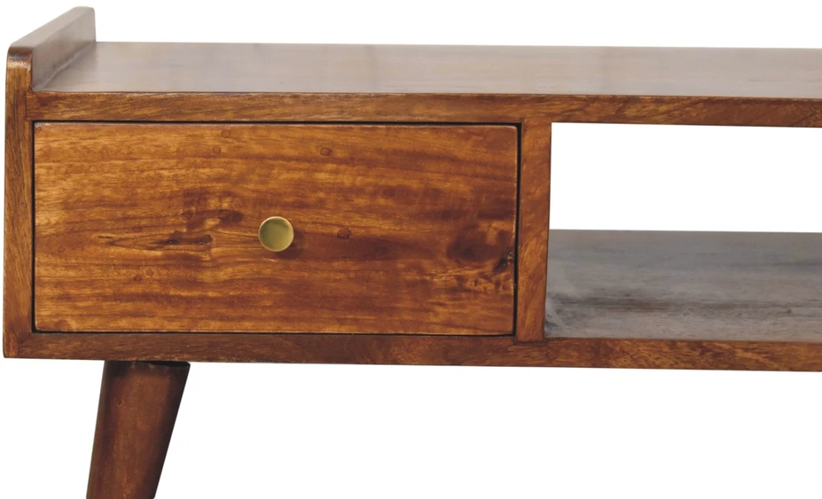 TV staliukas Artisan Furniture Riešutmedžio TV spintelė