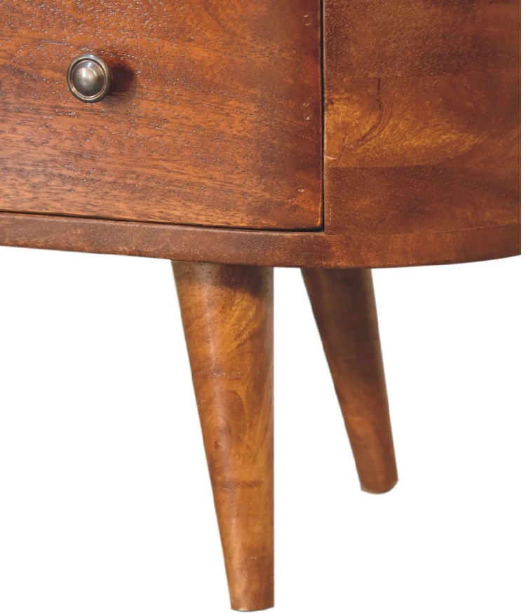 TV staliukas Artisan Furniture Riešutmedžio atspalvio TV spintelė, 100 cm