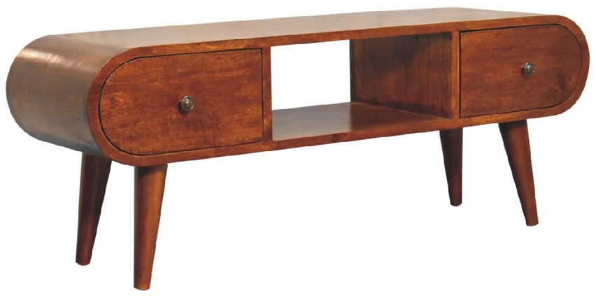 TV staliukas Artisan Furniture Riešutmedžio TV spintelė