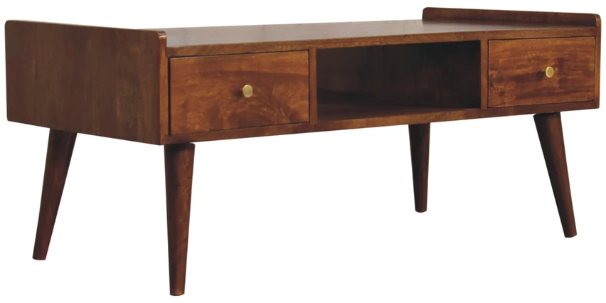 TV staliukas Artisan Furniture Riešutmedžio TV spintelė