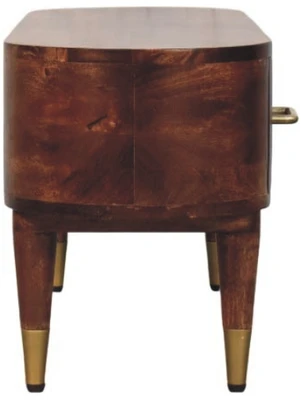 TV staliukas Artisan Furniture Valenza lenktų formų TV spintelė