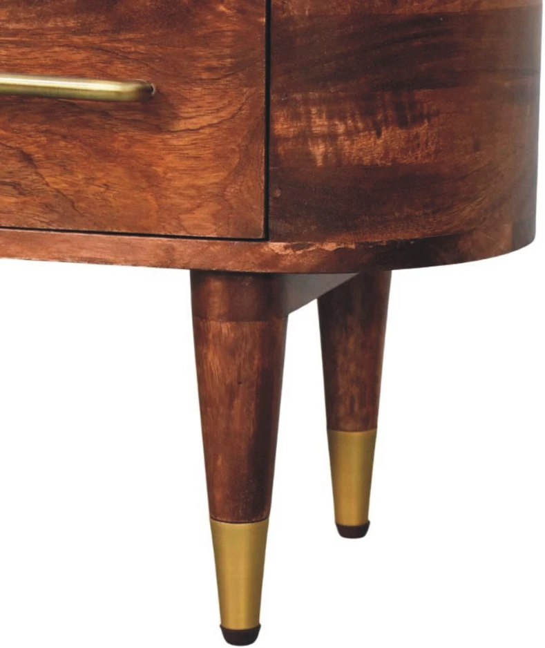 TV staliukas Artisan Furniture Valenza lenktų formų TV spintelė