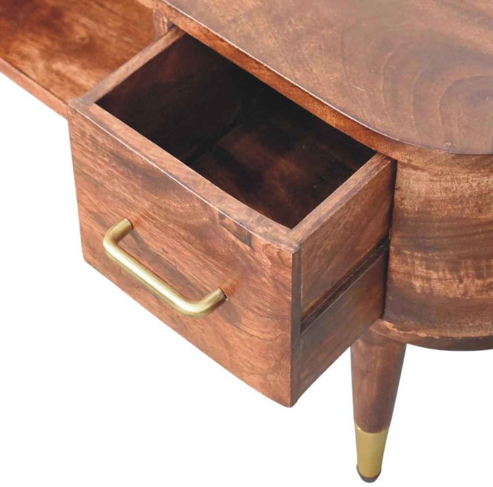 TV staliukas Artisan Furniture Valenza lenktų formų TV spintelė