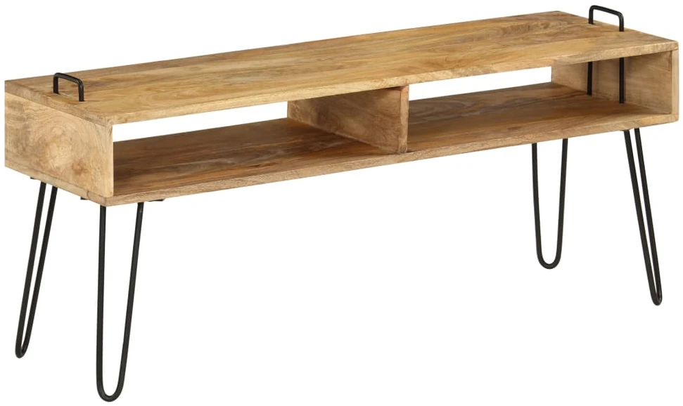 TV staliukas, mango medienos masyvas, 110x35x45cm