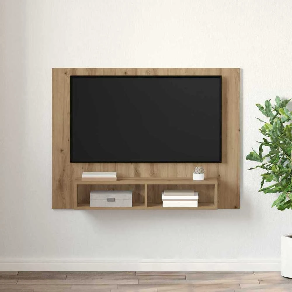TV staliukas TV spintelių komplektas 120 x 23,5 x 90 cm Amatininkų ąžuolas