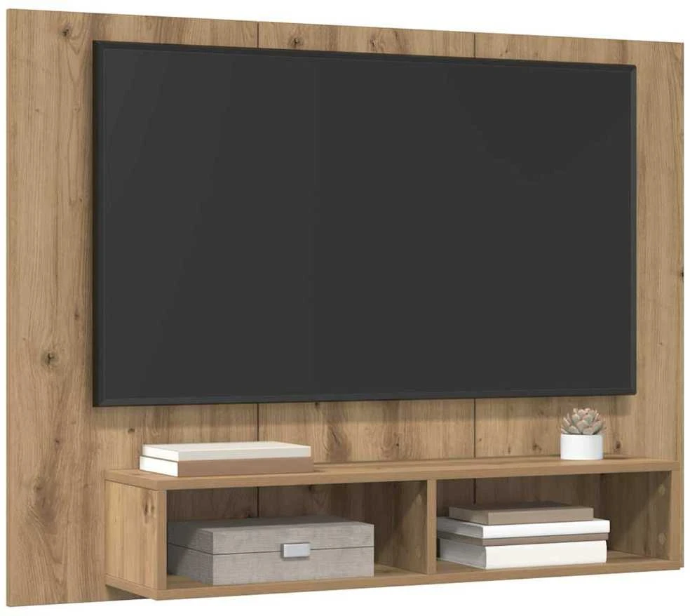 TV staliukas TV spintelių komplektas 120 x 23,5 x 90 cm Amatininkų ąžuolas