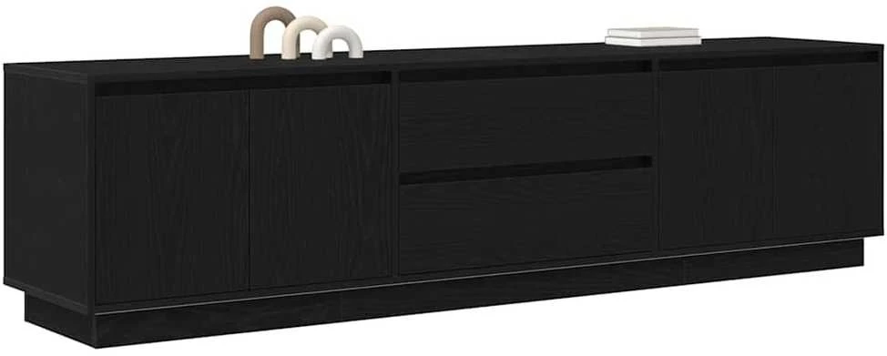 TV staliukas Televizoriaus spintelė su LED apšvietimu, 193,5x41x50 cm