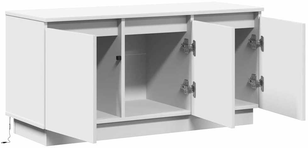 TV staliukas Televizoriaus spintelė 100 x 38 x 49 cm Balta Apdirbta mediena