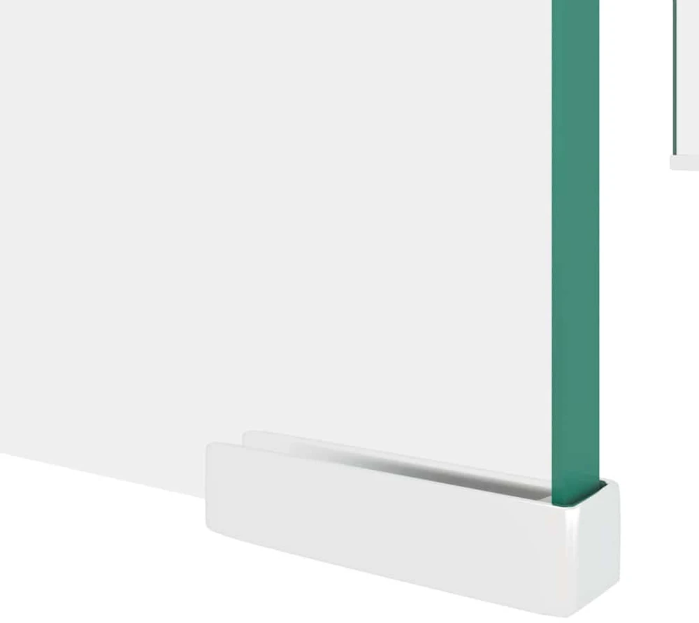 TV stovas/monitoriaus pakyla, skaidrus stiklas, 80x30x13 cm