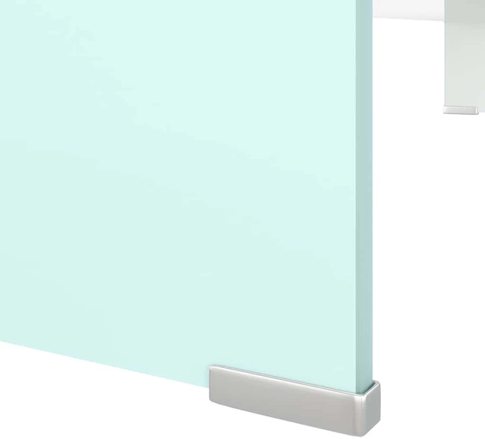 TV stovas/monitoriaus pakyla, žalias, 100x30x13cm, stiklas