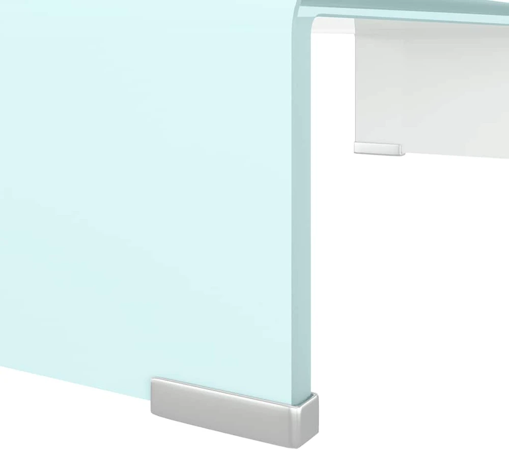 TV stovas/monitoriaus pakyla, žalias, 60x25x11cm, stiklas