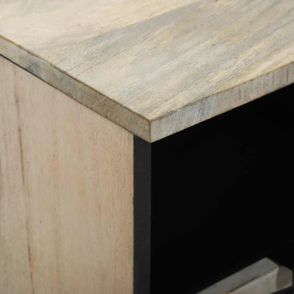 TV staliukas TV vienetai su stalčių Balta 100 x 33 x 46 cm Apdirbta mediena