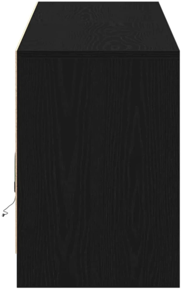 TV staliukas TV vienetai 100 x 34 x 50 cm Juoda Apdirbta mediena